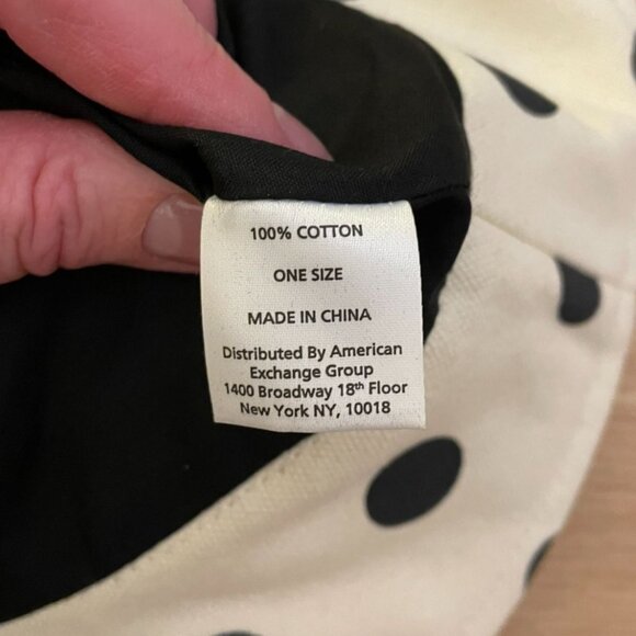 Bon Voyage Kid Size Polka Dot Bucket Hat Cotton Canvas Sunhat Beach Summer Pool - Picture 6 of 9